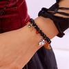 Halloween Wraith Pumpkin Bat Alloy Bracelet Lightweight Jewelry Beaded Wrist Chain Bangle For Women And Girls