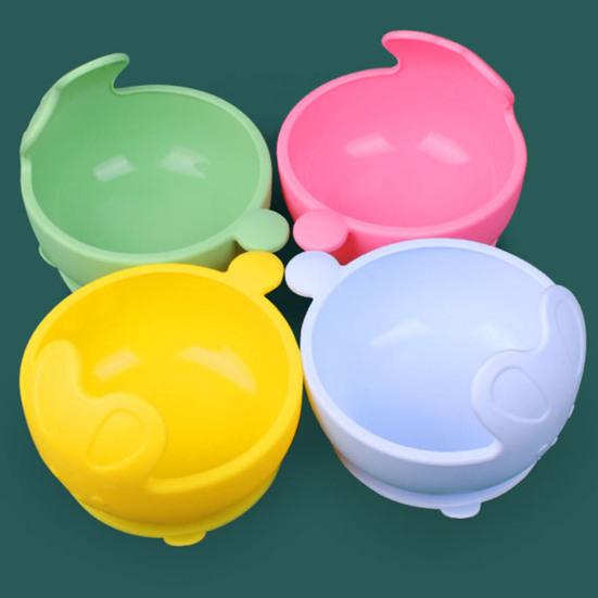 Buy Baby Feeding Dish Durable No Burr Silicone Novel Soft Suction Infant Dinner Plate for Daily