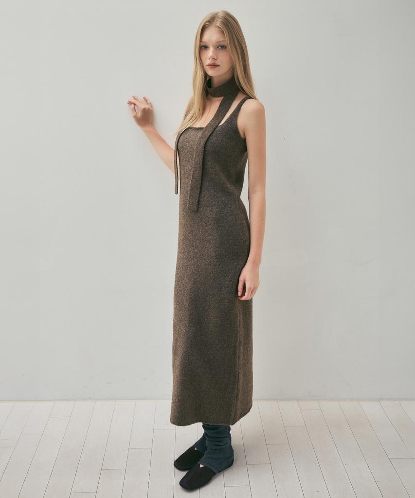 Cita Comfort Wool Long Knit Dress_Ctop712(Brown)