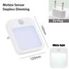 Kids Bedside Lamp Night Light with US/EU Plug Smart Motion Sensor LED Night Light Home Wall Lamp Suitable for Hallway