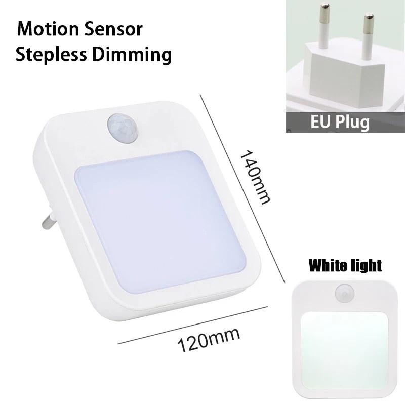 Kids Bedside Lamp Night Light with US/EU Plug Smart Motion Sensor LED Night Light Home Wall Lamp Suitable for Hallway