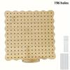 P Prettyia Crochet Blocking Wooden Crochet Board with 10 Stainless Steel Rod Knitting Blocking Hole Rod and Handmade DIY Craft Accessory for Crochet