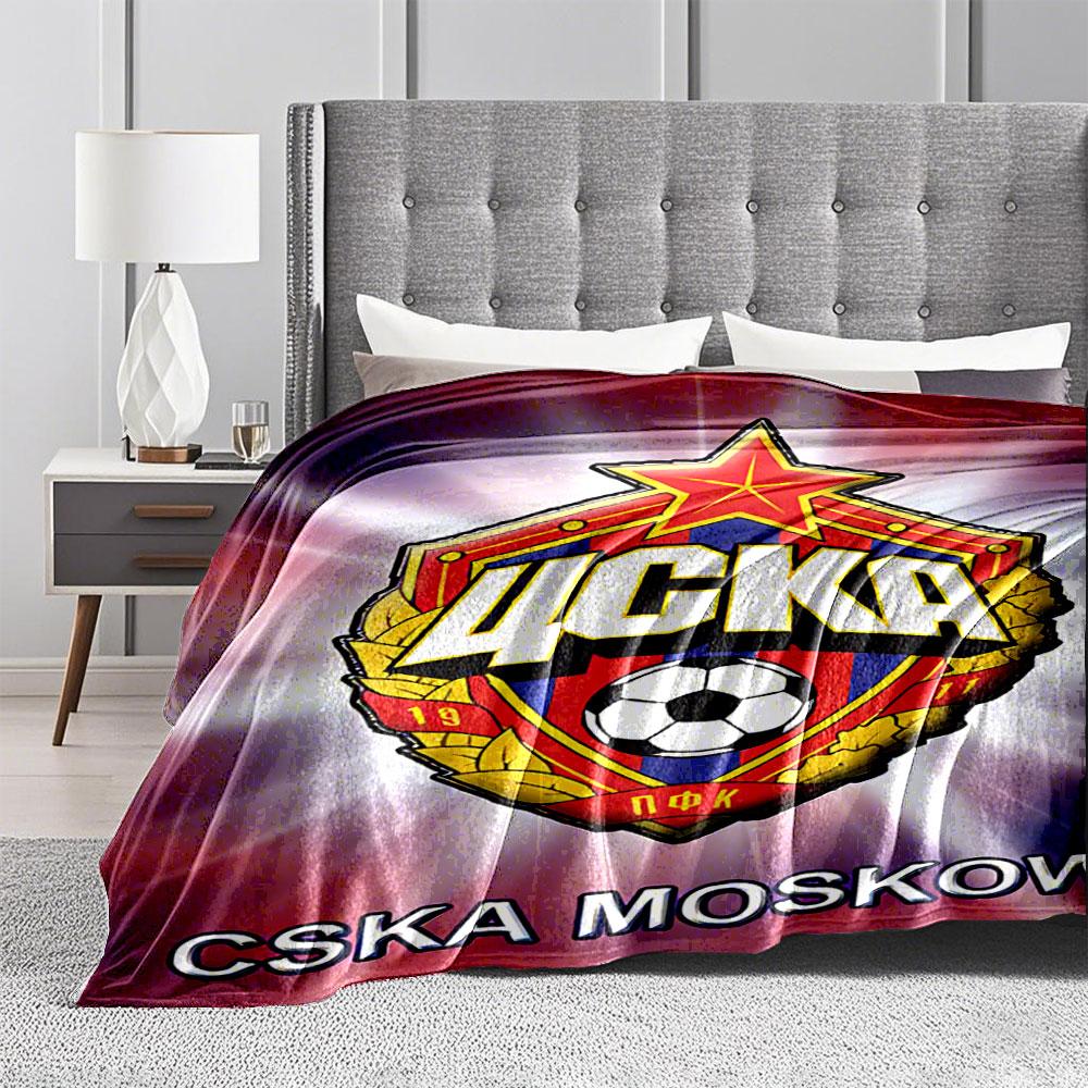 CSKA Moscow Football Crest for All Seasons Blanket Lunch Break Throw Gift