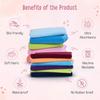 LuvLap Instadry Waterproof Baby Dry Sheet, Extra Absorbent Anti-Piling Fleece Bed Protector, Pack of 2, Small, Sky Blue