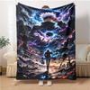 1pc Gojo Satoru Blanket, Gift, for Men and Women, Soft Blanket, Good for Sofa Bed Couch Travel, Lightweight Flannel Blanket