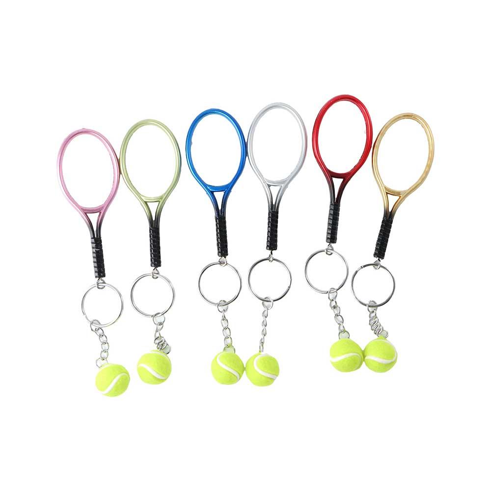 

Pendant Jewelry Gifts Key Chain Sport Key Ring Tennis Racket Keychain Car Key Ring Tennis Pendant