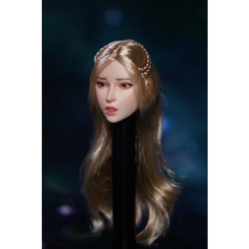 1/6 scale head carving, beautiful figure head, girl head sculpt, fits 12-inch female action figures