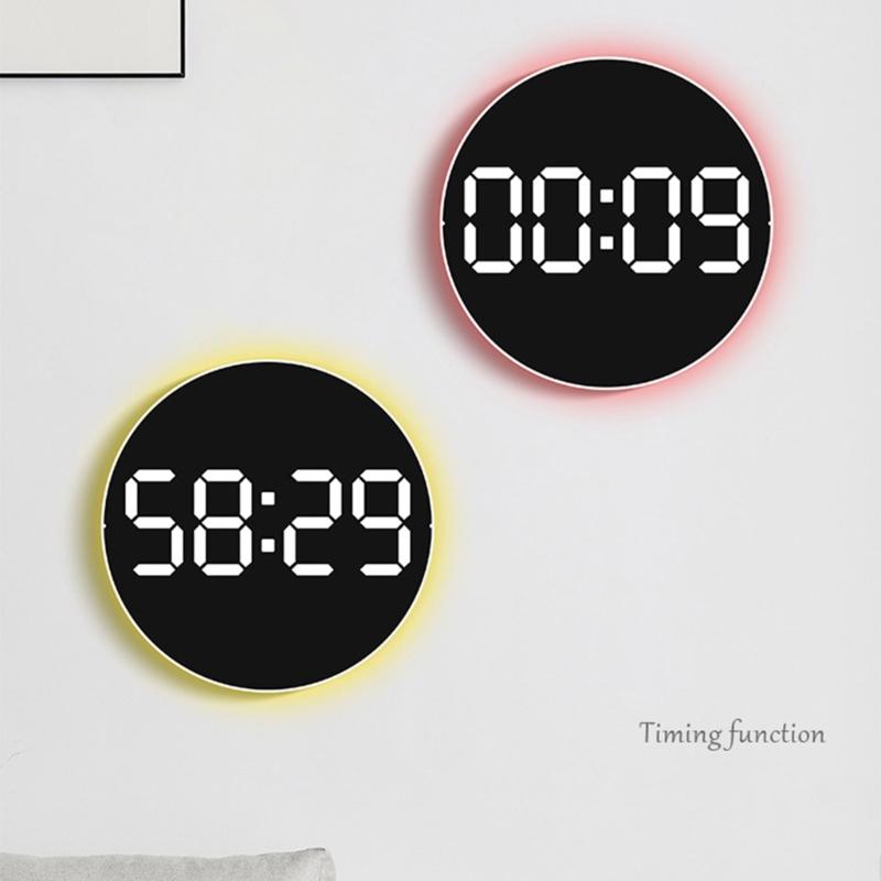 10Inch Large Digital Wall Clock Remote Control 2 Alarms Big LED Display 10 Brightness For Living Room Elderly Gift