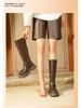 Women's Retro Western Knee-High Boots - Autumn 2025 Style, Thick-Soled, Slimming, High-Top Knight Boots