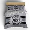 Las Vegas Raiders Logo Style Bedding Duvet Cover Set Duvet Cover Pillowcases  (1*Duvet Cover 2*Pillowcases, without duvet insert)