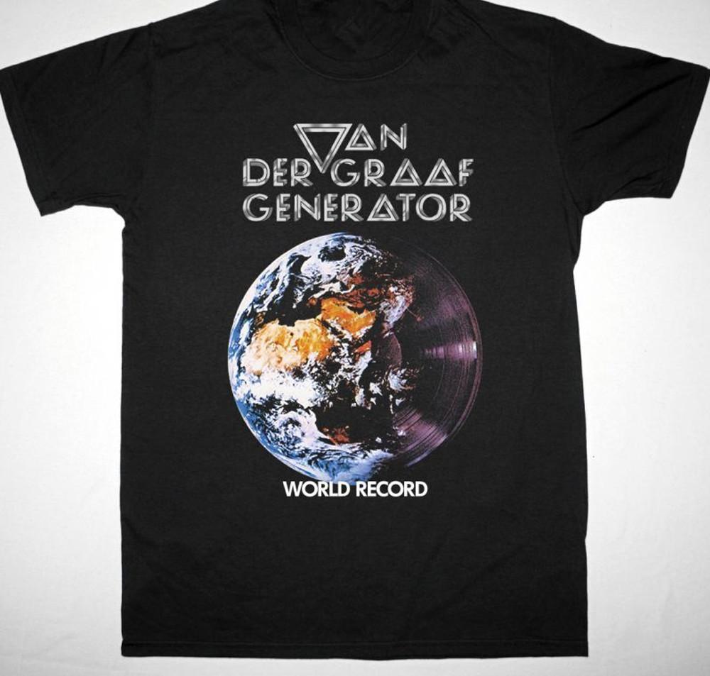 

ретро футболка группы Van der Graaf Generator топы футболки мужская женская черная хлопок все размеры M