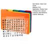 1 Set Index Card Guide Set Self Adhesive Number Alphabet Sticker File Classification Colorful Index Card with Tabs Office