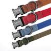 Custom Dog Collar Nylon Dog Collars Free Engraved Pet Pug Bulldog Name ID Buckle Necklace Adjustable for Small Medium Large Dogs