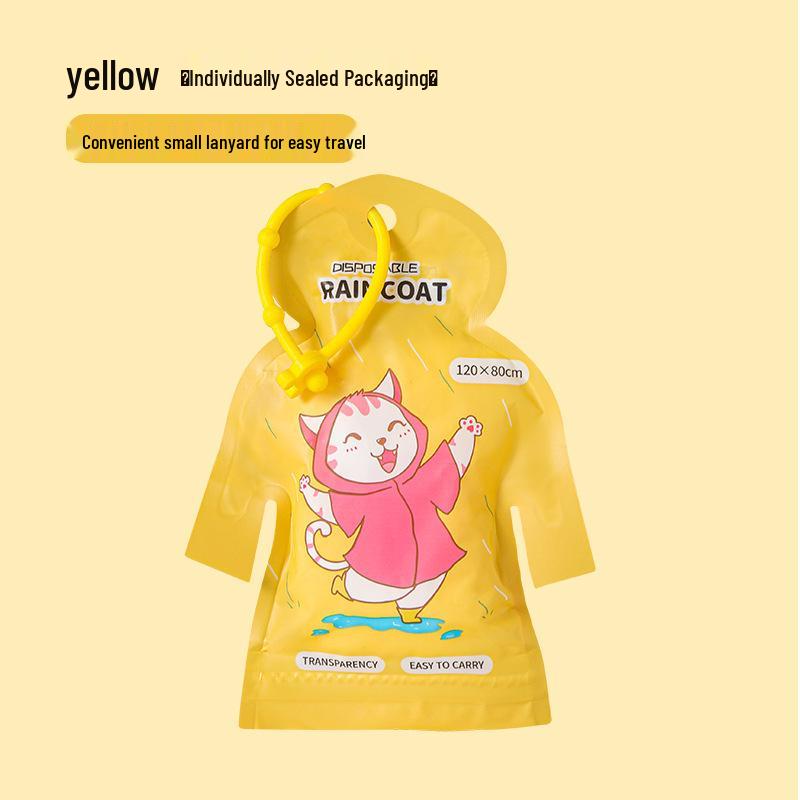 Disposable Full-Body Raincoat for Primary School Kids - Boys & Girls