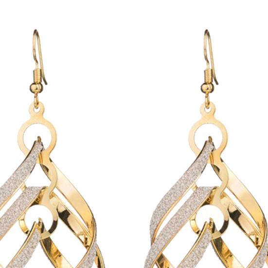 Earrings Sequins Skin-friendly Metal Fashion Ear Pendants for Dating