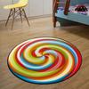 Funny Fruit Round Carpet Watermelon Tomato Kiwi Lemon rug Living Room Bedroom Warm Wear Resistant Anti Slip Mat Home Decoration