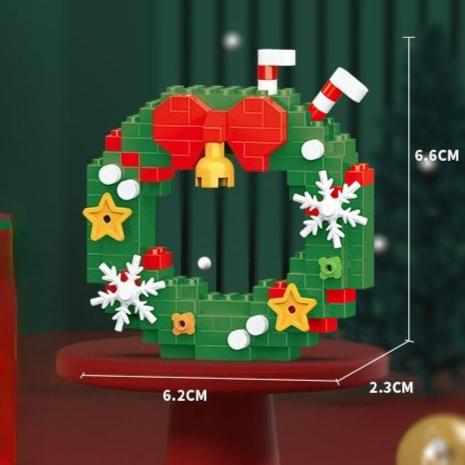 Christmas Series Gift Santa /Claus/ Snowman Reindeer Building Blocks Educational Assembly Festive Toy