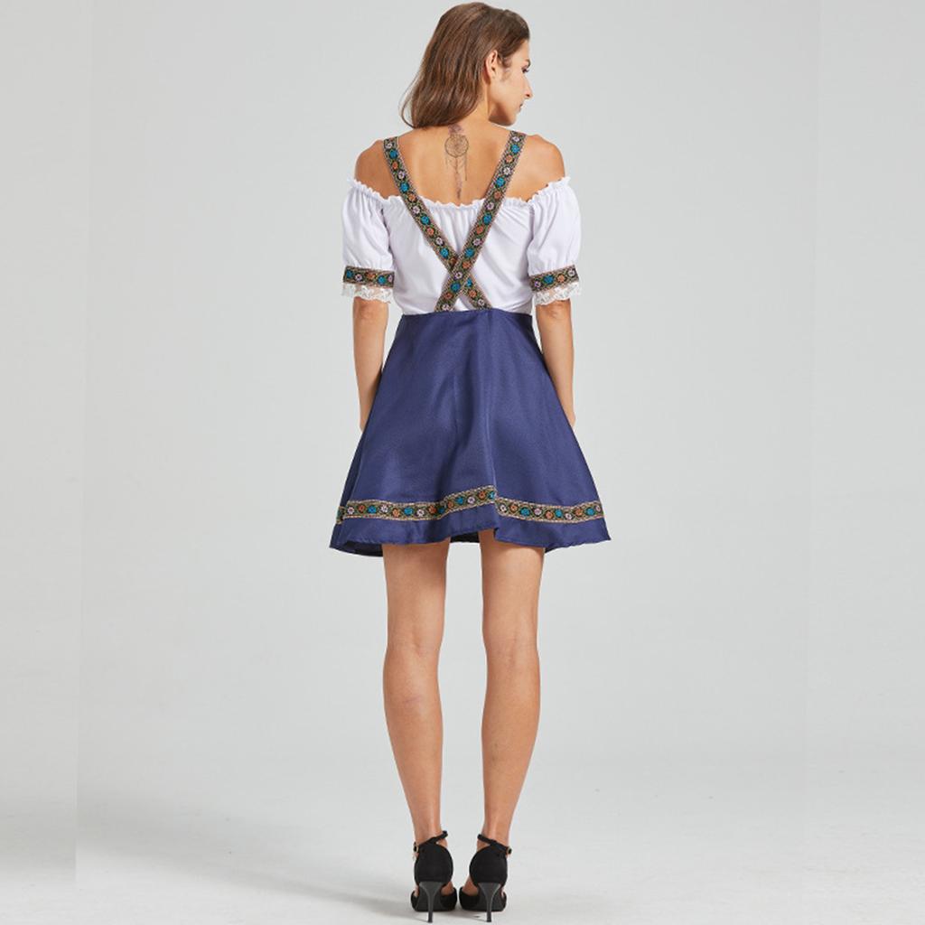 Damen Freizeit Bierkleid Kurzarm Drop Shoulder Kleid Bayerische Damenbekleidung