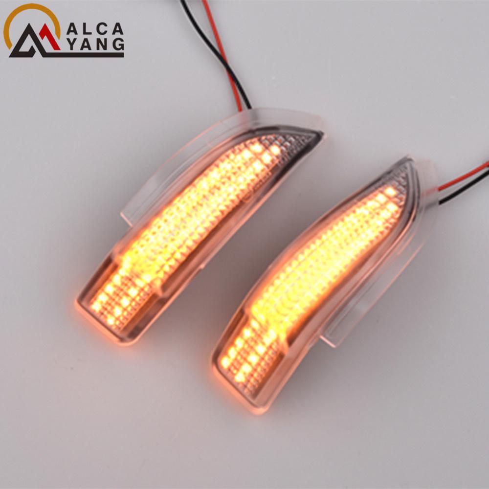 For Toyota Yaris Camry Prius Etios Corolla Venza Avalon RAV4 LED Side Mirror Lamp Amber Side Rearview Dynamic Turn Signal Lights