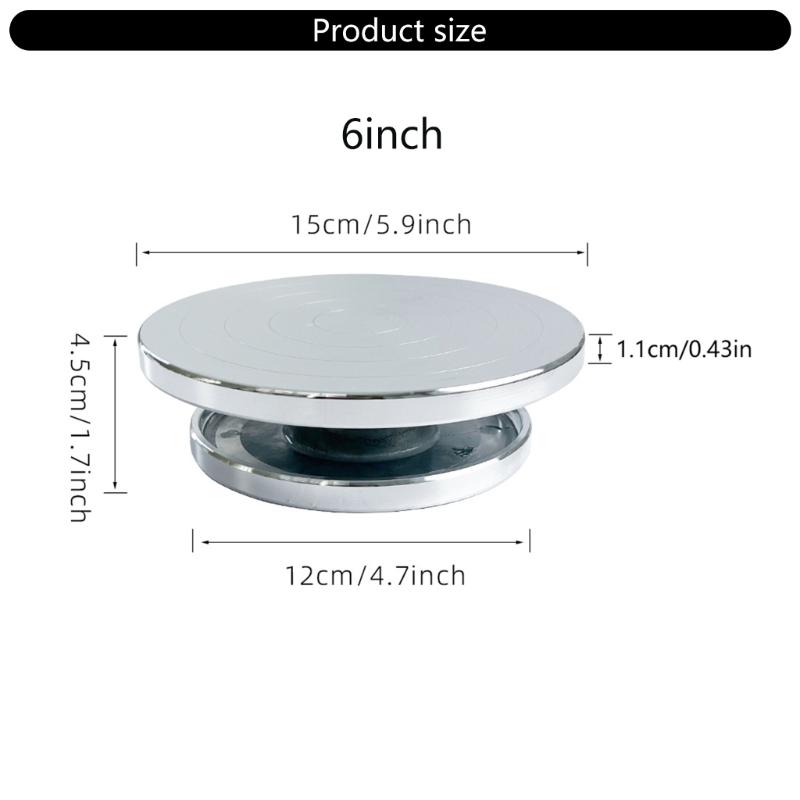 6/8/10/12in Double-Sided Pottery Turnable Wheel Turntable Sculpting Wheel Rotated Turntable Sculpting Pottery Wheel