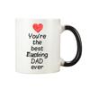 Father's Day Ceramic Coffee Mug Water Cup Temperature-sensitive Color-changing Cup
