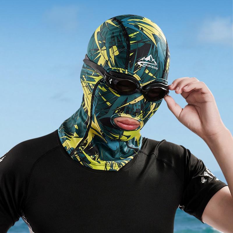 Facekini Maschera solare da nuoto Cuffia da nuoto Protezione UV per il viso da uomo e da donna