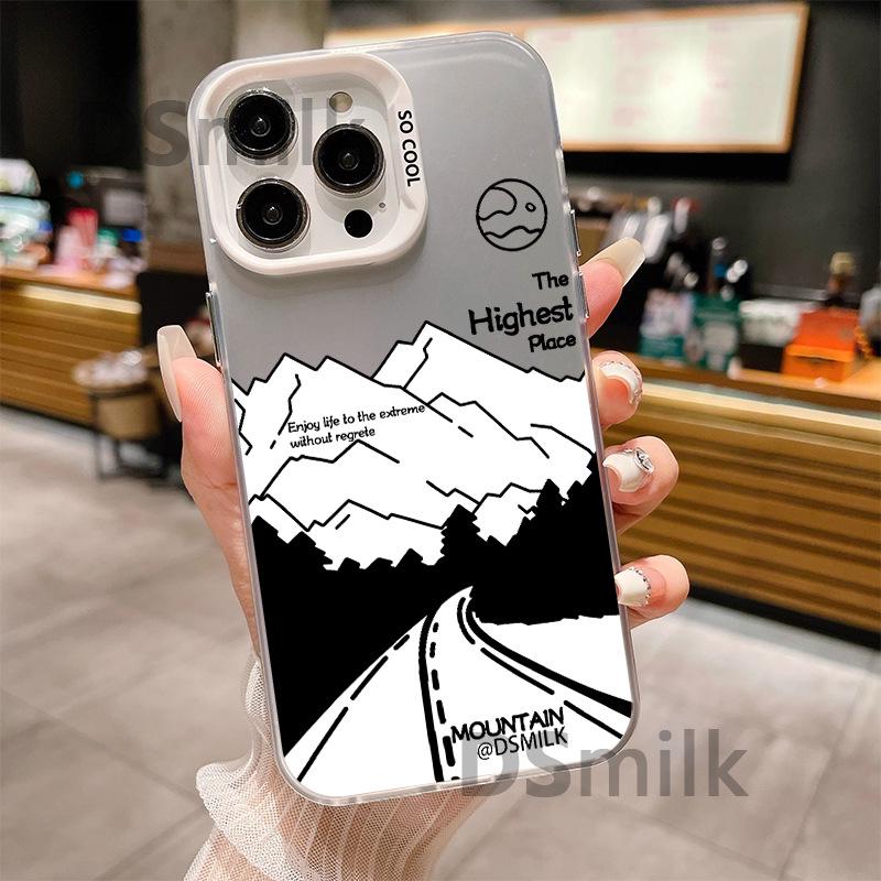 Anti-Drop Hard Case for iPhone 11, 13, 14, 15, 16 Pro - Snow Mountain Design, Compatible with 11XsMax and 7/8 Plus