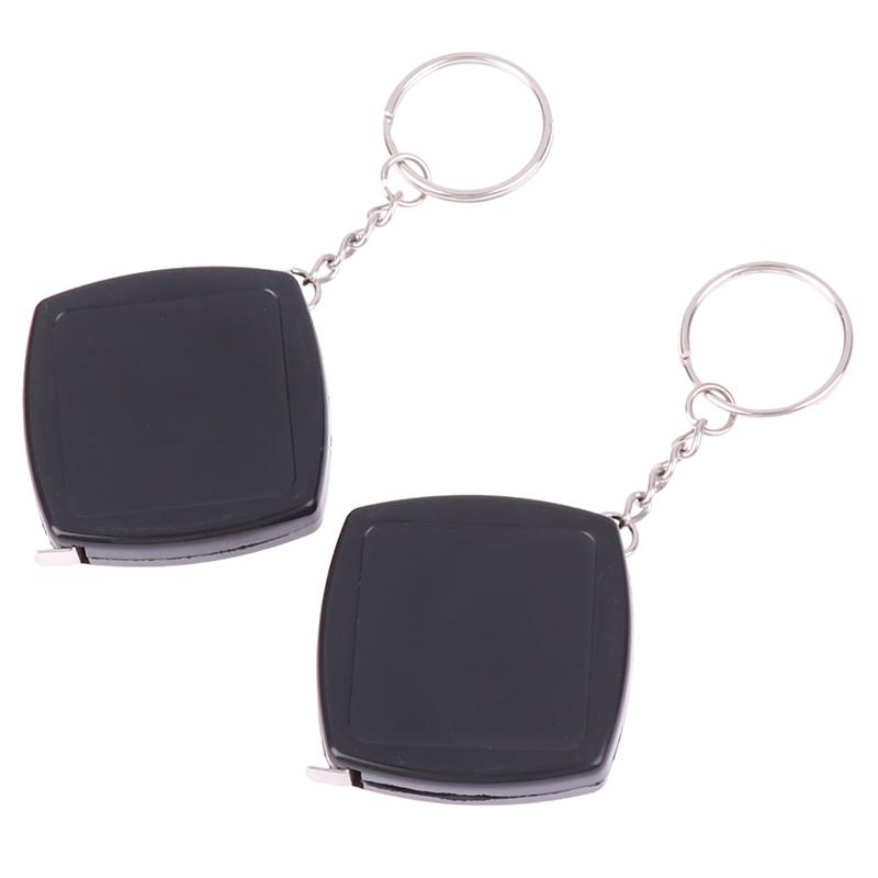Square 2M Tape Measure Retractable Gift Small Steel Portable Ruler Key Chain