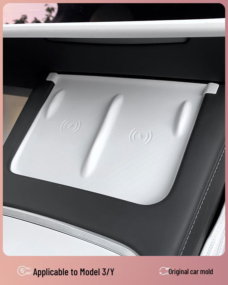 Silicone Anti-Slip Mat for Model 3/Y Wireless Charger Console