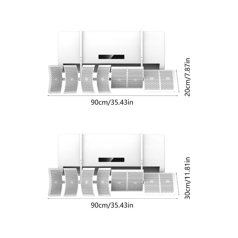 Adjustable Air Conditioning Deflection Anti Direct Blowing Split Wind Direction Register Shield Change Wind Direction