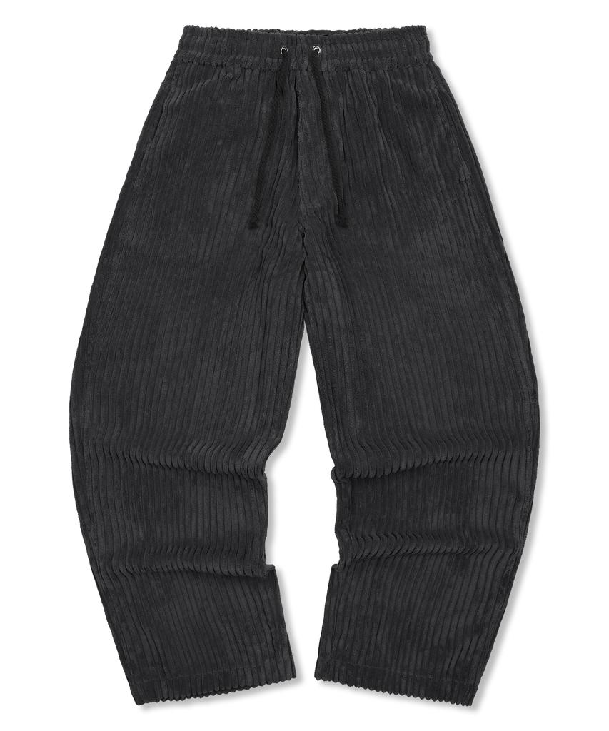 GLACK Gp152 Big Corduroy Easy Pants (Black)