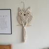 1pcs Handwoven Cotton Owl Wall Hanging | Nordic Bohemian Tapestry with Tassels Rope Decor Home Decoration Supplies