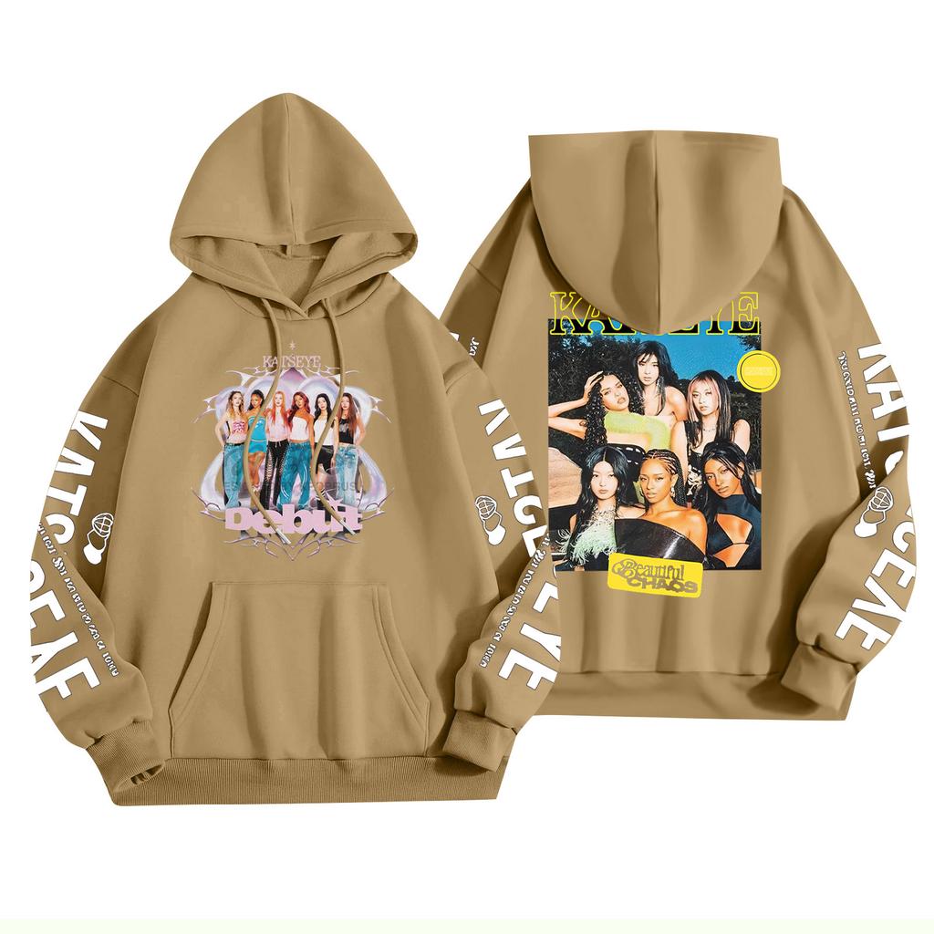 Unisex Fashion Lightweight Long Sleeve Pullover With Pockets Printed Hoodie