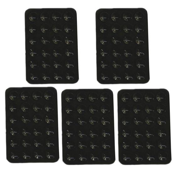 

5 шт. держатель для мобильного телефона на присоске дизайн крепление для телефона удобный держатель для телефона без помощи рук дома ванная комната чёрный