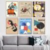 New Abstract Art Geometric Figure Canvas Painting Bauhaus Ausstellung Wall Art Poster Office Living Room Home Decoration Mural No Frame