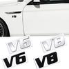 Metal 3D Badge  car displacement Logo Car Rear Trunk Body Sticker Emblem