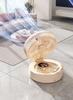 Foldable USB Fan with Mirror: Compact Multi-Functional Fan for Home, Office, or Dorm.