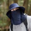 Removable Fisherman's Hat Sunscreen Face Mask Hat Fashion Male Sun Hats  Outdoor