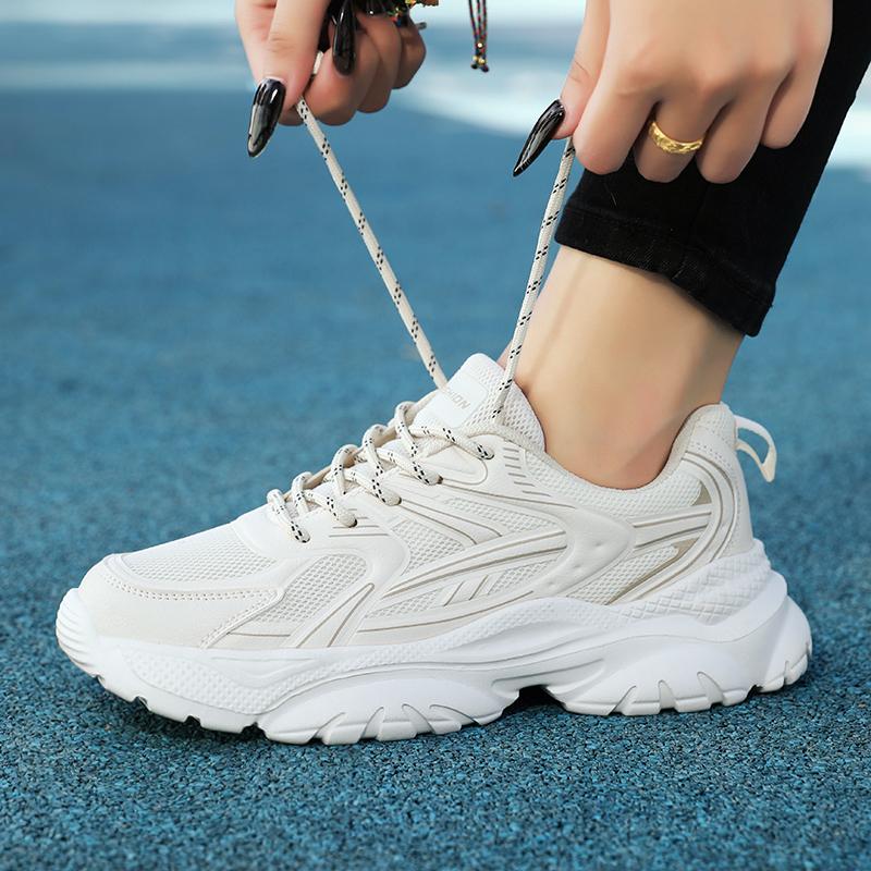Women's Sports Shoes Breathable Women's Sports Shoes, Thick-Sole Height-Increasing Women's Sports Shoes