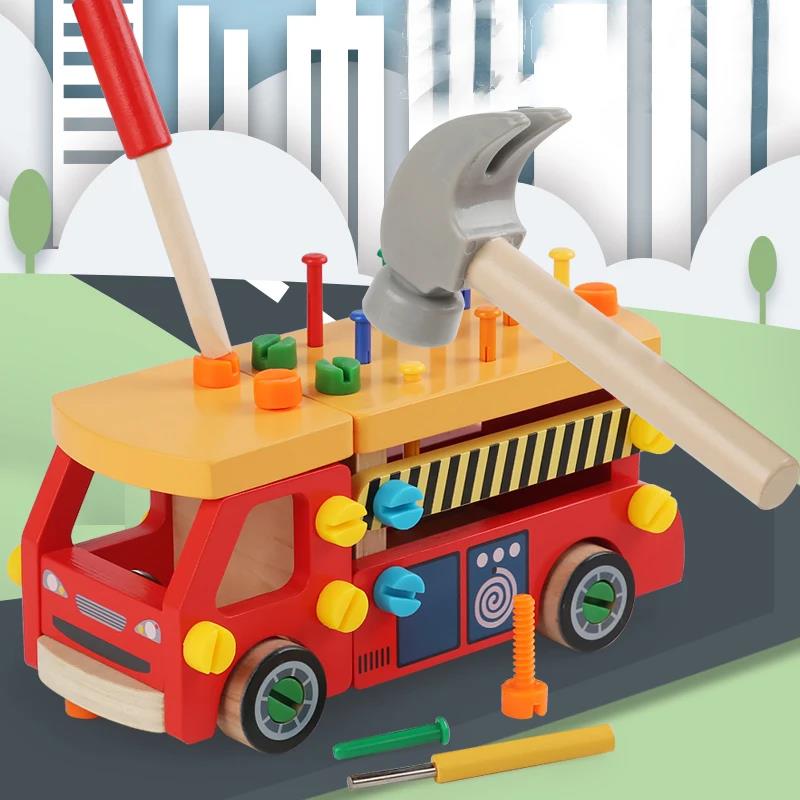 Copii 3D Ocupat Jucării din lemn Jocuri Montessori Simulare Jocuri de simulare Instrumente cu șuruburi Mișcări fine Jucării educaționale