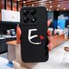 Custodia Per Xiaomi 14T 14 15 12 12S 12T 12X Pro Ultra Lite Cover Posteriore Carina Cuore d'Amore Modello Lettera Silicone Morbido Anti Caduta Protettiva Per Xiaomi Capa