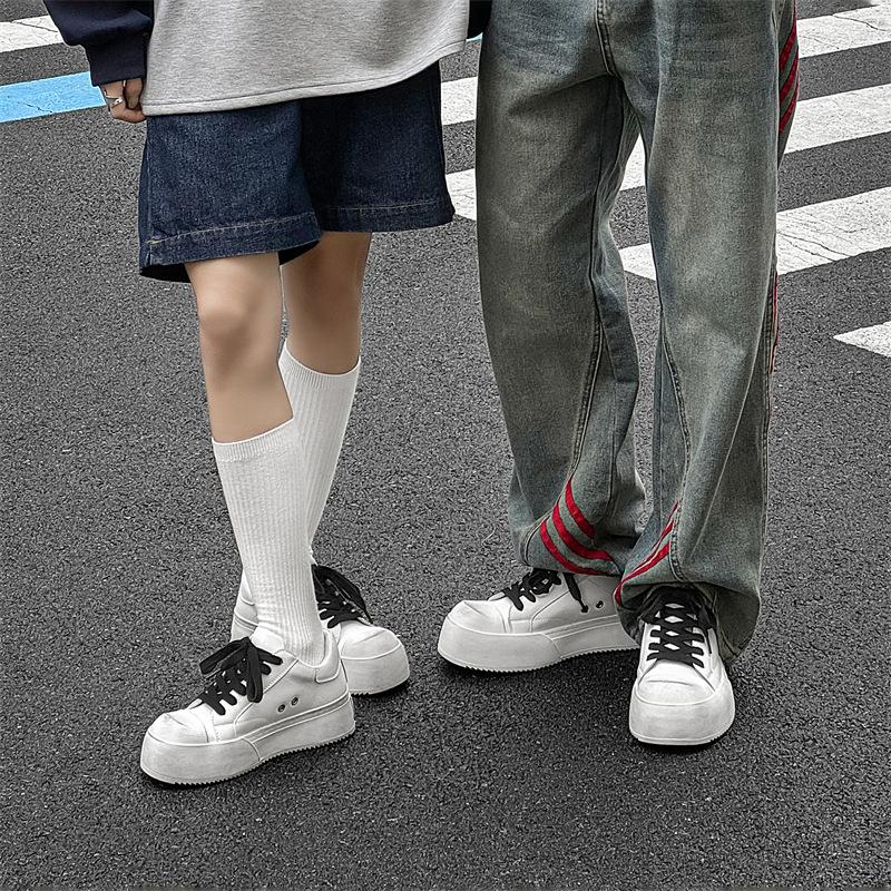 Shoes Men's Versatile Tide Shoes Joints Wind Versatile Sports Leisure Board Shoes Men's and Women's Couples Platform 94326-J