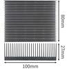 Audio fan heatsink aluminum heatsink 80mm x 100mm x 27mm silver 1 piece