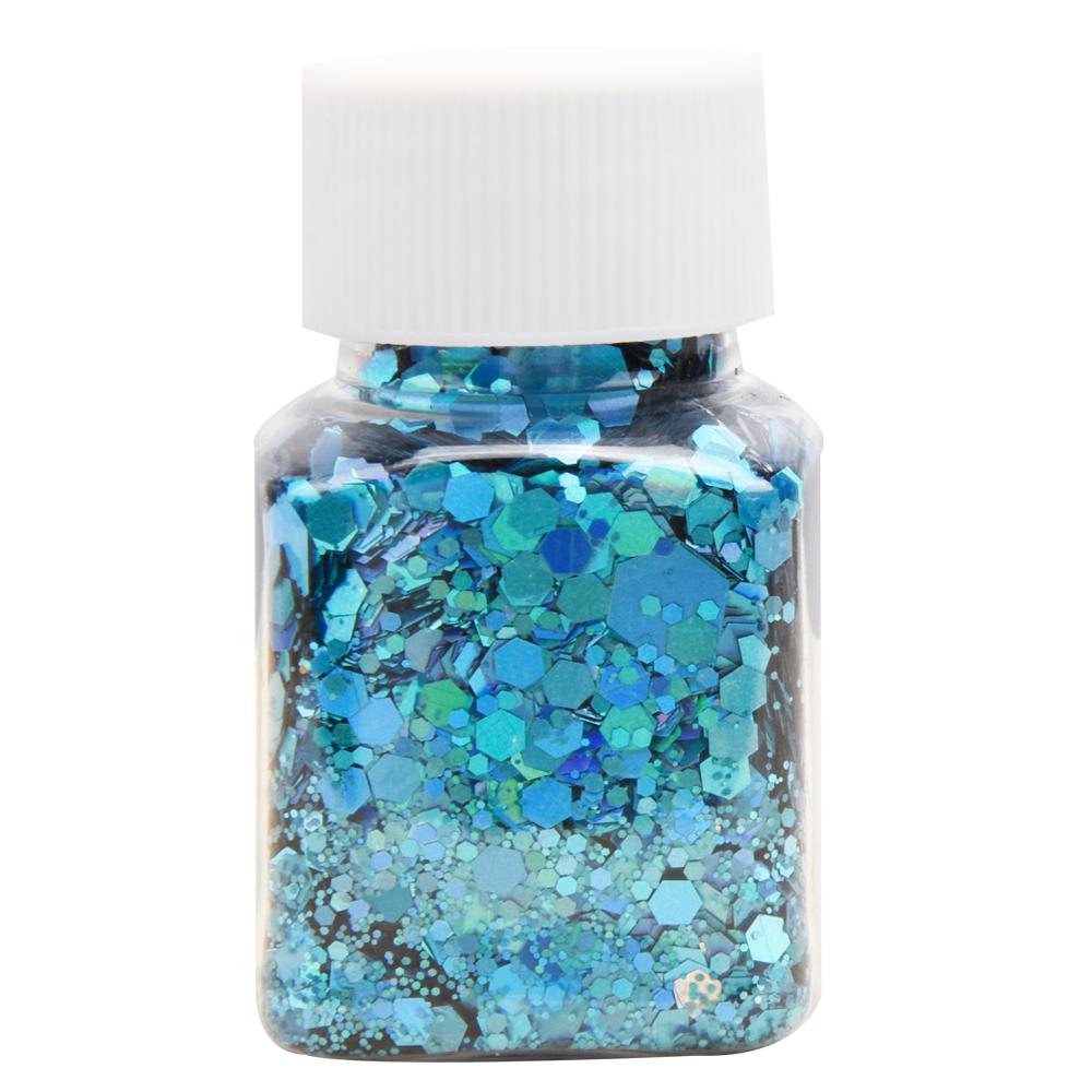 15 Colors Holographic Chunky Glitter 30G/Jar Laser Flakes Nail Glitter For Jewelry Making DIY Sewing Resin Art Craft Sequins