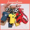 Langlebiger Silikon-Schlüsselanhänger mit Fußballstar-Trikots Perfektes Geschenk für Freunde