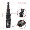 H7EE 3Pcs Pivoting Nut Driver Set Quick Changing Nut Driver Drill Bit Impact Driver Socket Set 1/4 5/16 3/8