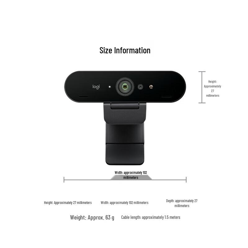 Logitech Brio C1000E 4K HD Webcam