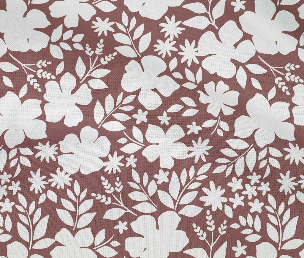 oneOone Baumwoll-Flex Brauner Stoff Asiatisches Mosaik Kleiderstoff Druckstoff Meterware 40 Zoll