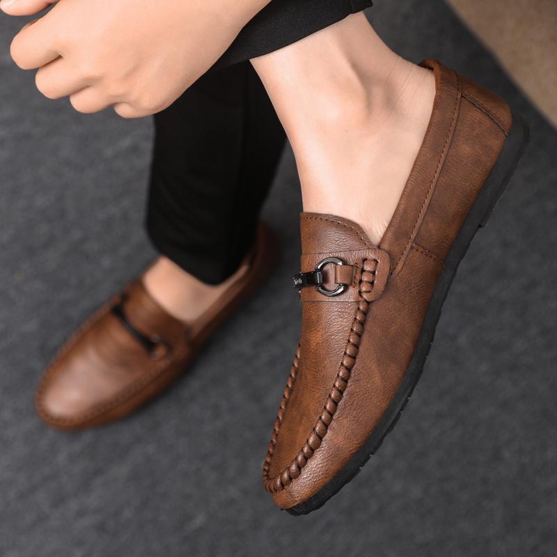 Loafers Shoes Men Clasicc Comfy Man Flat Moccasin Fashion Shoes Men Slip-on Boat Shoes for Men Casual Shoes Driving Shoes Men