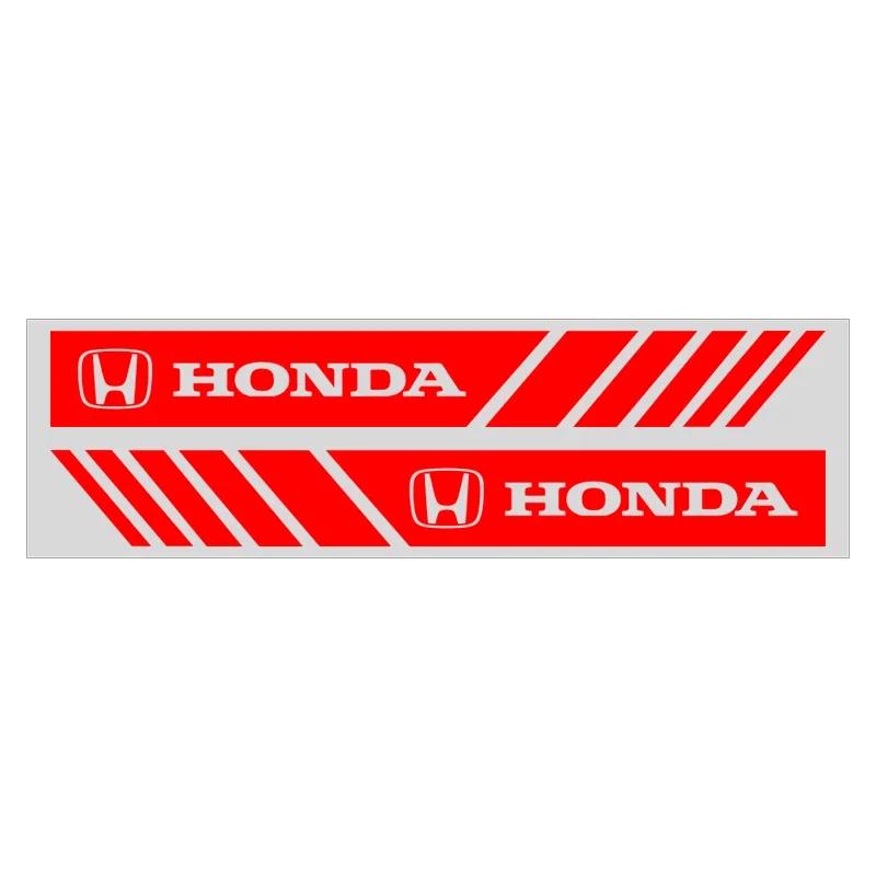 Car Hot FIT Car Sticker Non Fading Fashion Color Stripe Car Sticker Racing Strips Side Rear View Mirror For Honda Dio Civic 8 1